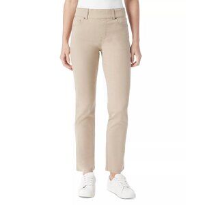 Gloria Vanderbilt Shape Effect Pull-On Straight-Leg Jeans Flaxen Wheat NWT 6-16